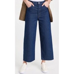 Mother Snacks The Fun Dip Ankle Fray in Cold Brew Dark Wash Raw Hem Size 27 EUC